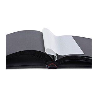 assistent Manuscript cliënt Henzo fotoalbum Lonzo zwart met zwarte bladen 11.092.08 | fotoalbum-winkel.nl  - fotoalbum-winkel
