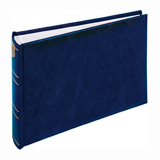 Henzo Basicline fotoalbum blauw met witte bladen 10.002.07
