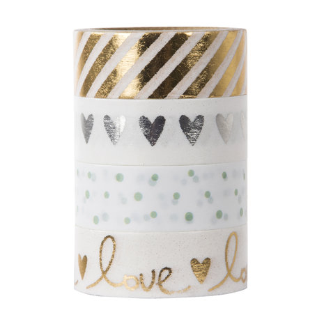 Goldbuch Washi Tape Love 10626 Goud