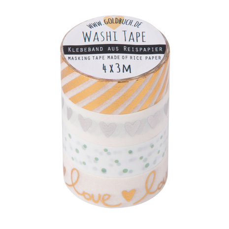 Goldbuch Washi Tape Love 10626 Goud