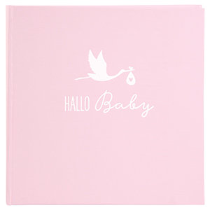 Goldbuch Hello Baby Ooievaar roze 24203